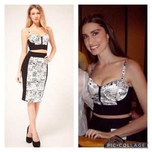 ASOS Corset Bustier Crop Top Croptop XS 0 2 B C cup
